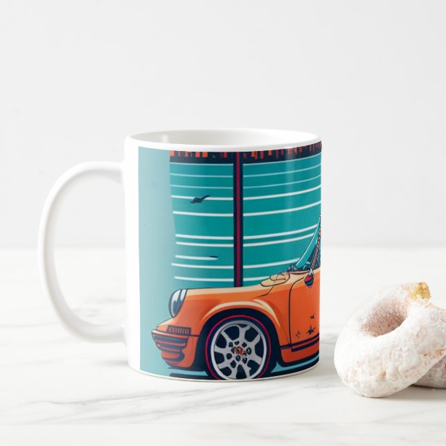 Caneca De Café Vintage clássico (Com Donut)