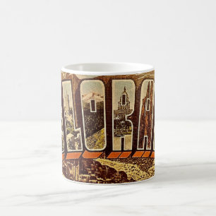Caneca De Café Vintage Colorado Saudação Postcard Mug