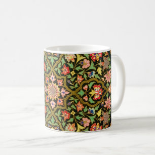 Caneca De Café Vintage Colorful Indian Floral Embroiderme Impress
