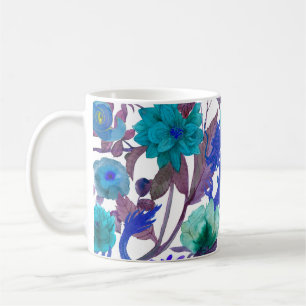 Caneca De Café vintage com padrões tradicionais asiáticos sem des