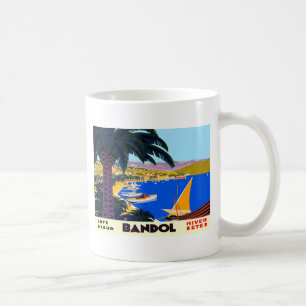 Caneca De Café Vintage Cote D'Azur Viagem