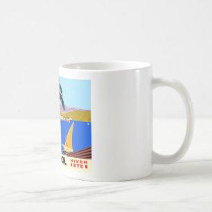 Caneca De Café Vintage Cote D'Azur Viagem