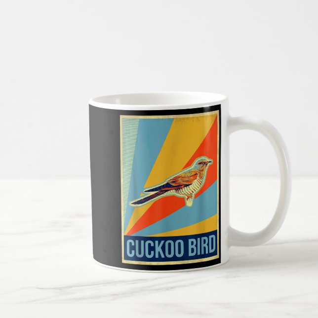 Caneca De Café Vintage Cuckoo Bird T Shirt  (Direita)