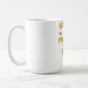 Caneca De Café Vintage Cultivando Um Pouco De Abóbora Preg