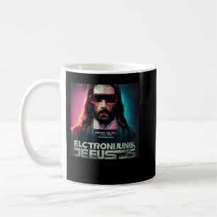 Caneca De Café Vintage Cyberpunk Jesus Religioso Futuro Chris