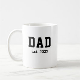 Caneca De Café Vintage Dad Established Gift