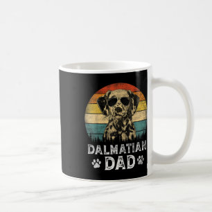 Caneca De Café Vintage Dalmaciano Pai Cachorro Amante Pai&#; s Di