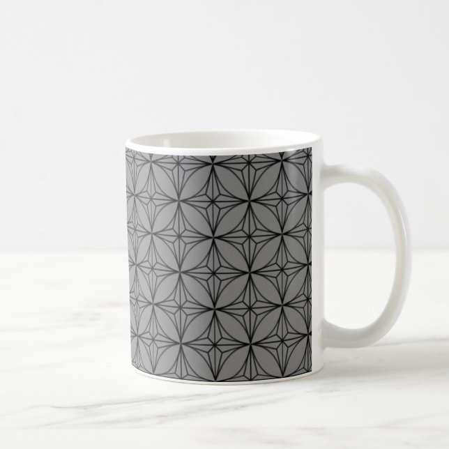 Caneca De Café Vintage Dazzle Mug, Cinza (Direita)