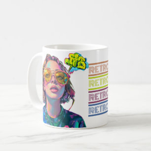 Caneca De Café Vintage de óculos escuros super grandes e Legal da