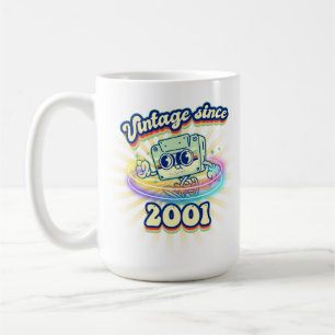 Caneca De Café Vintage desde 2001 Nostalgic & Vintage Music