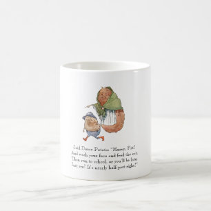 Caneca De Café Vintage Desenhando Poem Crianças de Batata Rhyme
