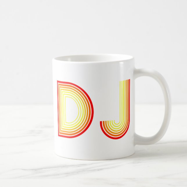 Caneca De Café vintage DJ (Direita)