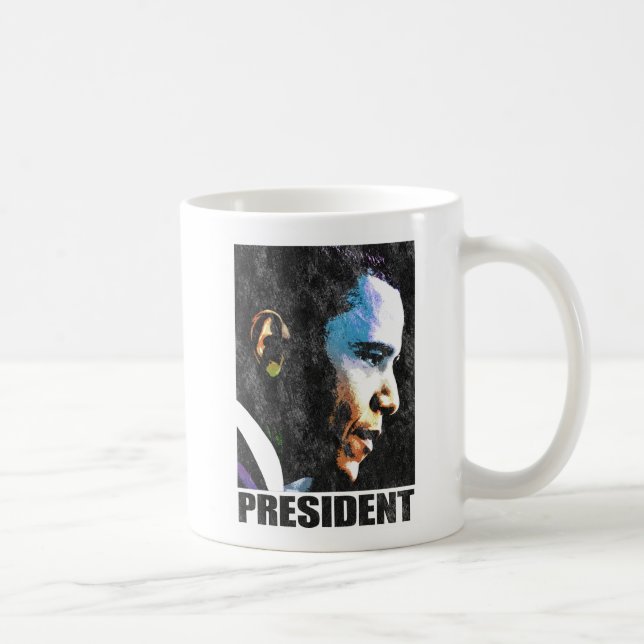 Caneca De Café Vintage do presidente Barack Obama (Direita)