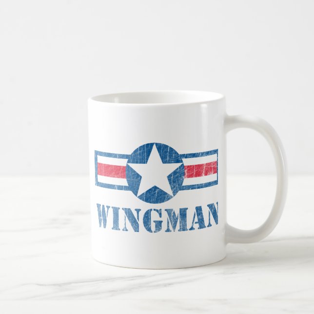 Caneca De Café Vintage do Wingman (Direita)