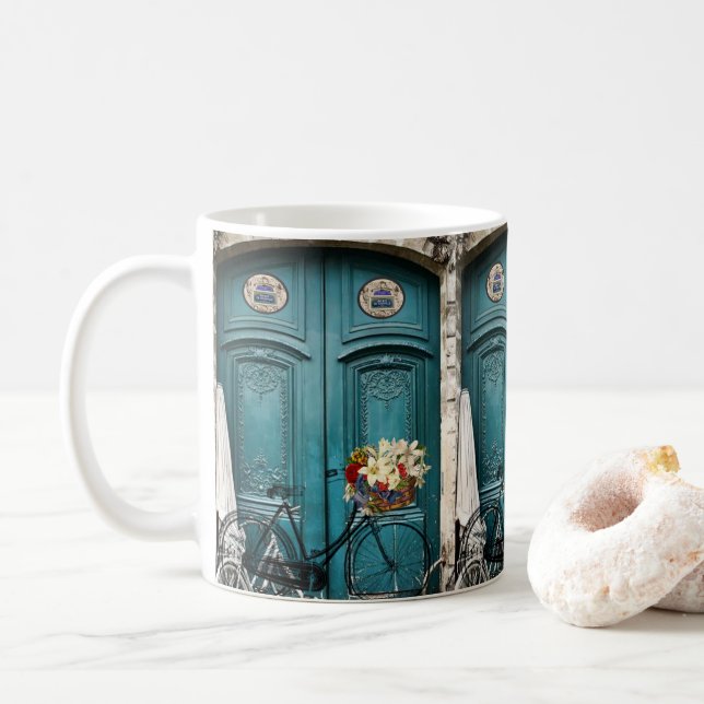 Caneca De Café Vintage Door Bicycle Mug (Com Donut)