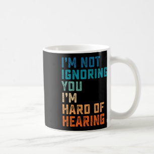 Caneca De Café Vintage Duro De Ouvido Língua de Sinais Asl Surdo