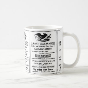 Caneca De Café Vintage e 4 de julho Dia da Independência
