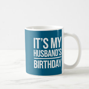 Caneca De Café Vintage é o aniversário do meu marido homens angus