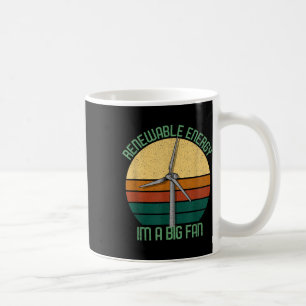Caneca De Café Vintage Earth Day Renewable Energy Sou Um Grande V