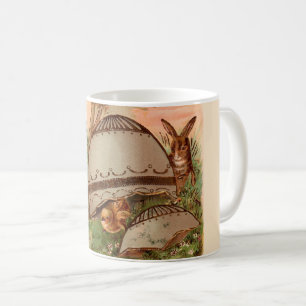 Caneca De Café Vintage Easter Bunny Love Mug