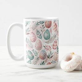 Caneca De Café Vintage Easter Eggs