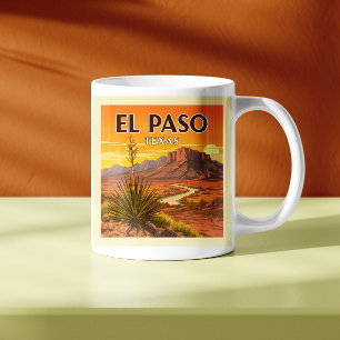 Caneca De Café Vintage El Paso Texas