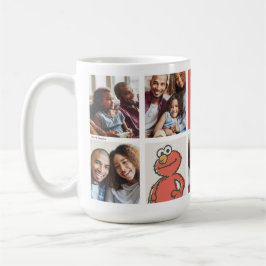 Caneca De Café Vintage Elmo | Melhor Mãe - Colagem de Fotos