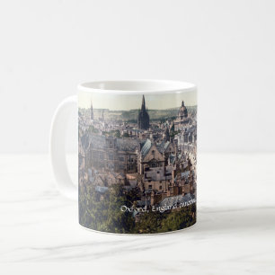 Caneca De Café Vintage England Oxford city panorama c1895