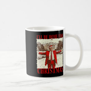 Caneca De Café Vintage Engraçado Humorístico Trump Estarei em Cas