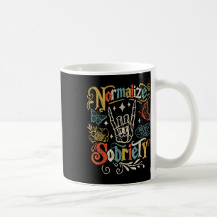 Caneca De Café Vintage Engraçado Normalizar Sobriedade Fofo Esque