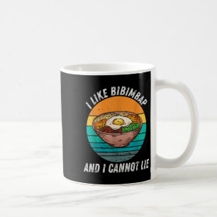 Caneca De Café Vintage Eu Gosto de Bibimbap E Não Posso Mentir Bi