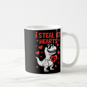 Caneca De Café Vintage Eu Roubo 67 Corações Divertido Seis Sete V