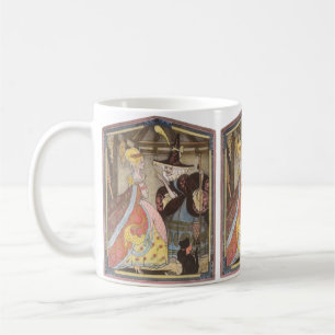Caneca De Café Vintage Fairy Tale, Cinderella e Fairy Godmama
