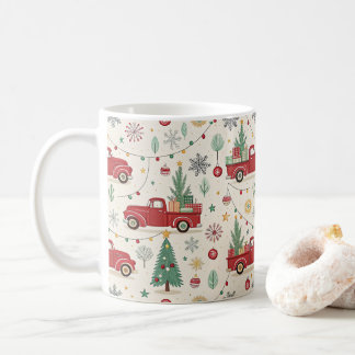 Caneca De Café Vintage Farmhouse Natal