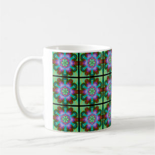 Caneca De Café Vintage Feel - Design abstrato - Azulejos mosaicos