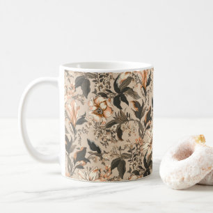 Caneca De Café Vintage Floral Pattern Mug