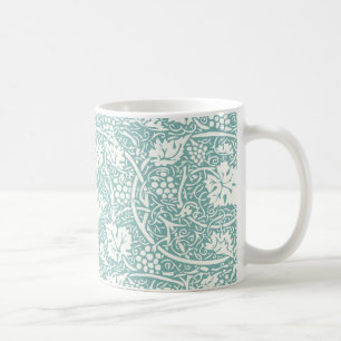 Caneca De Café Vintage Floral Wallpaper Grape Art Impressão
