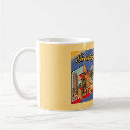 Caneca De Café Vintage Florida Saudações