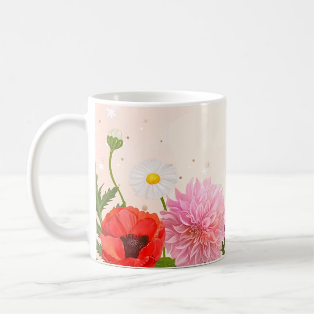 Caneca De Café Vintage Flower Mug (Esquerda)