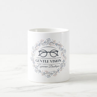 Caneca De Café Vintage Flowers with Reading Glasses Aesthetic