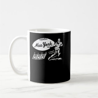 Caneca De Café Vintage FootballNew York Jets (White New York W