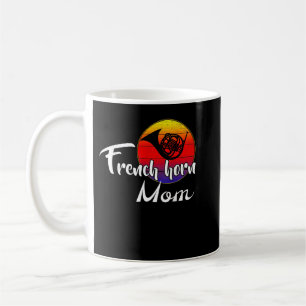 Caneca De Café Vintage French Horn Mãe Retro Sunset Funny Music G