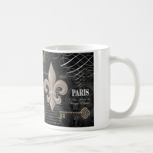 Caneca De Café vintage frenur de lis (Direita)