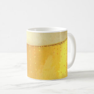 Caneca De Café Vintage Frosty Draft Beer Image em uma Mug de Café
