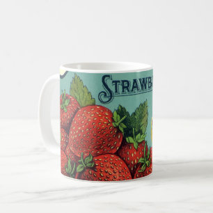 Caneca De Café Vintage Fruta Rótulo de Gráfico de Artes Patriot