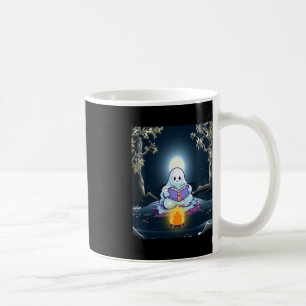 Caneca De Café Vintage Ghost Book Leitura Campanha Floresta Hallo