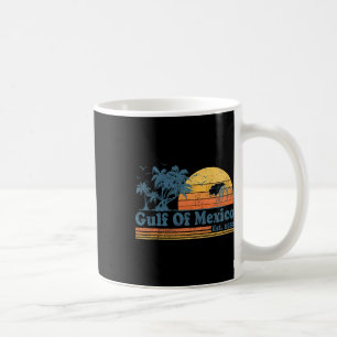 Caneca De Café Vintage Golfo Do México Est 1550 Retro Beach Sunse