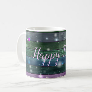 Caneca De Café Vintage Green Happy Time