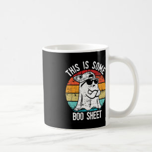 Caneca De Café Vintage Halloween Boo Ghost Costume Este é um B