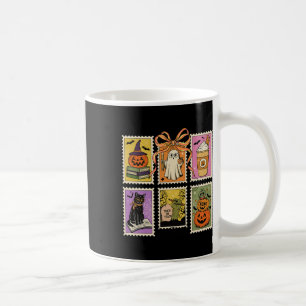 Caneca De Café Vintage Halloween Postage Stamp Professor Spooky C